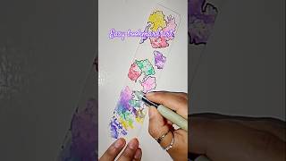 Easy bookmark art shorts bookmarkpainting shortsart highlights [upl. by Timi]