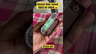 Amazon solar sensor lights for diwali diwali diyadecoration solar shorts light [upl. by Oram]