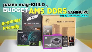 VLOG paano magBUILD ng BUDGET AM5 Ryzen 7000 DDR5 Gaming PC Ph [upl. by Dickey]