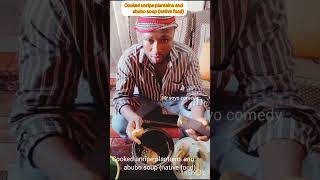 cooked unripe plantains and abubo soup native food youtube [upl. by Silverts732]