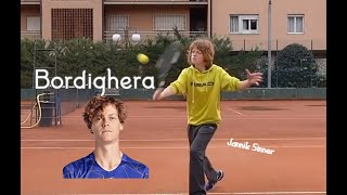 Jannik Sinner raccontato da Fabio Fognini  con immagini da ragazzino sui campi di Bordighera [upl. by Nylhtak]