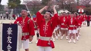 2014 古知野神社祭礼 本厄 豪友会 小学校入場 [upl. by Adiana]