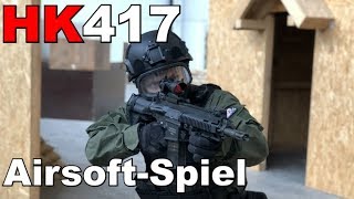 HK417 Gameplay Airsoft [upl. by Ordnael]