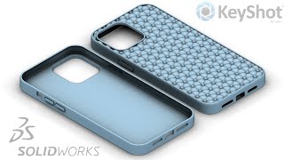 Exercise 31 How to make an iPhone 13 Back Cover in Solidworks 2018  Chesterfield Pattern [upl. by Airegin400]