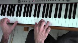 daft punkgiorgio by moroder  piano chords tutorial [upl. by Alleinad]