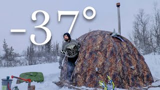 FULL YEAR EXTREME BEAR TENT CAMPING FREEZING SNOW and SCAT [upl. by Anirual]