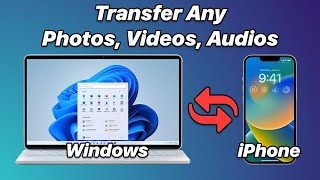 How to transfer PhotosVideos from your iPhone to Computer amp Computer to iPhone  EaseUS MobiMover [upl. by Aidualc840]