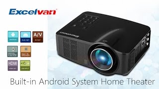 Hot selling Excelvan 1500 Lumens 1080P HD Home Theater LED Projector [upl. by Reinaldo]