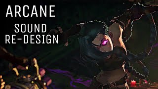 Arcane Jinx Goes Crazy Scene  Sound Redesign [upl. by Sabba120]