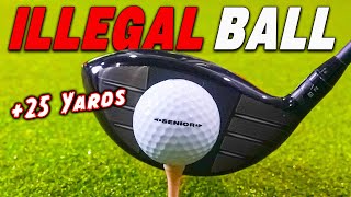 Worlds Longest ILLEGAL Golf Ball for Senior Golfers [upl. by Oicnedurp]