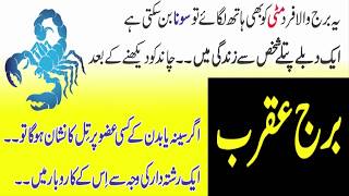 Scorpio Horoscope and astrology  Personality Detail In Urdu  Anam Home Remedy [upl. by Traver329]