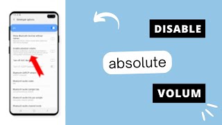 Disabling Absolute Volume on mobile devices [upl. by Greyso]