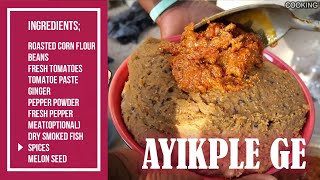 AFRICAN VILLAGE FOOD  Ayikplege VOLTARIAN Delicacy [upl. by Danielle]