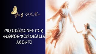 Predicciones mes de agosto por signos zodiacales 🦋🫶🏻 [upl. by Harts]