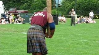 2010 Antigonish Highland Games 22ft Caber Toss 1 of 8 [upl. by Larret]