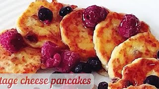 COTTAGE CHEESE Pancakes with Raisins  Delicious and Quick Breakfast [upl. by Ozen]