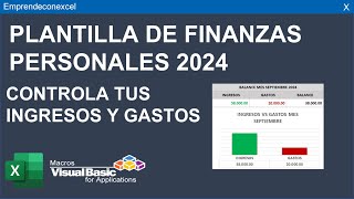 Finanzas Personales 2024 Controla tus Ingresos y Egresos [upl. by Aylward]