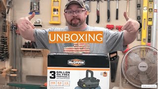 Unboxing and Testing a Harbor Freight Air Compressor McGraw 3 Gallon [upl. by Maxie]