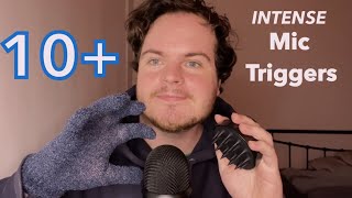 Top 10 Fast amp Aggressive ASMR Intense Mic Triggers [upl. by Suoivatnod]