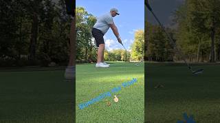 Been trying to finish more low and left for a more left to right ball flight with irons golf [upl. by Aneetsirhc]