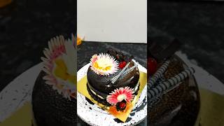 Dark Chocolate Cake Design chocolatecake shorts youtubeshorts ytshorts viralvideo cake food [upl. by Anairol108]