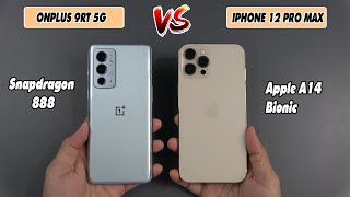 Oneplus 9RT 5G vs iPhone 12 Pro max  SpeedTest and Camera comparison [upl. by Firmin]