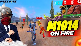 Evo M1014  Incubator M1014 😎  Deadly Combo 😍 Op 1 Vs 4 Gameplay 🥶 Free Fire Max [upl. by Tiebold]