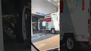 UHaul truck hits low clearance ceiling while attempting to enter parking garage in Miami [upl. by Yuille]