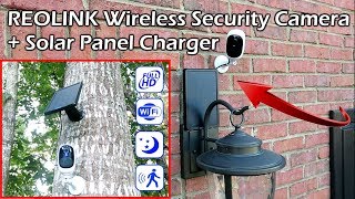 Reolink Argus Pro Wireless Security Camera  Solar Panel Charger [upl. by Hara]