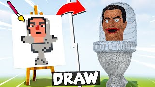 NOOB vs PRO DRAWING BUILD COMPETITION in Minecraft Episode 5 [upl. by Secnirp]