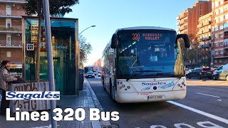 Línea 320 Bus Sagalés  España  Viaje completo [upl. by Alinoel]