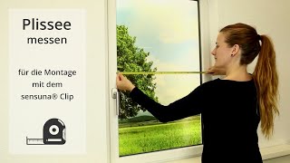 Fenster richtig messen für die Plissee sensuna® Clip Montage [upl. by Anahsat]