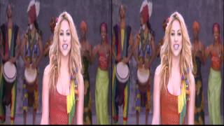 Shakira  Waka Waka Live 3D Music Video Stereoscopic 3DTV [upl. by Rains]