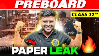 Class 12🔥 Preboard PAPER LEAKED⚠️ I Class 12 Maths Paper For School Exam I Pre Board Imp Questions [upl. by Englis]