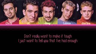 NSYNC  Bye Bye Bye  Lyrics [upl. by Marba]