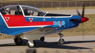 Pilatus PC9B EIS Aircraft Augsburg departure [upl. by Bernardi]