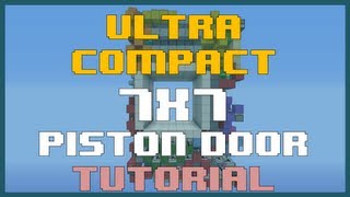 Outdated Extremely CompactFast 7x7 Seamless Piston door tutorial Outdated check description [upl. by Ecneret]