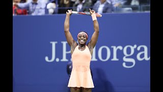 2017 US Open Sloane Stephens Reaches Womens Final [upl. by Ecirb]