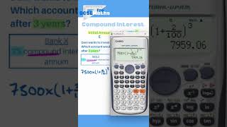 Compound Interest gcsemaths maths interest revision compoundinterest percentages gcses aqa [upl. by Yracaz]