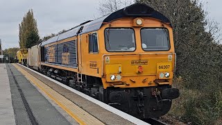 GBRf 66307 At Swinton STY From Scunthorpe Trent TC To Eastleigh East Yard [upl. by Hale]