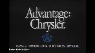 1980s Chrysler TV Commercial [upl. by Lienet]