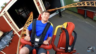 Tornado Normal Speed OnRide POV Bakken Spinning Coaster [upl. by Anthe]