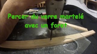 Percer du verre martelé avec un foret [upl. by Base]