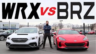 2023 Subaru WRX VS 2023 Subaru BRZ Im Shocked At Which One I Like More [upl. by Deckert814]