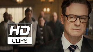 Kingsman El Servicio Secreto  Clip quotPelea en el Barquot HD [upl. by Iredale]