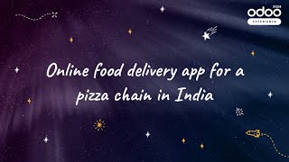 Online food delivery app for a pizza chain in India [upl. by Goldner]