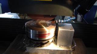 Equiptop surface grinder installed with rotary table [upl. by Aelegna]