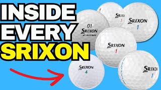 Cutting Open EVERY SRIXON GOLF BALL [upl. by Wadell304]