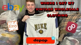 WHERE TO GET VINTAGE WHOLESALE CLOTHING IN THE UK [upl. by Longmire]