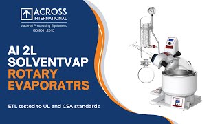 Across International SolventVap 2L Rotary Evaporator With Electric Flask Lift 2 [upl. by Ettezzus]